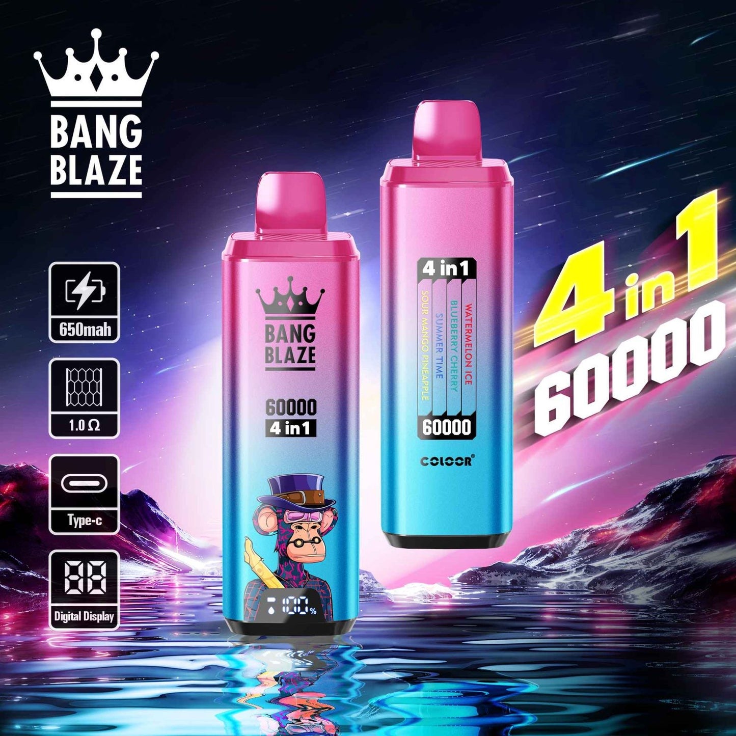 Vaper BANG 60k 4 en 1